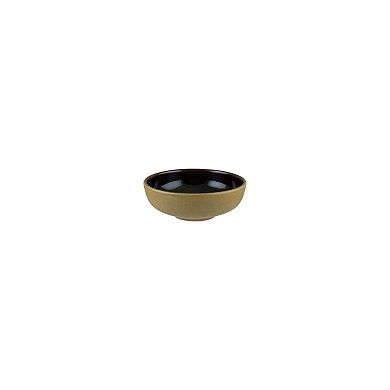 Sphere Earth dia.5.5" h:2" 15 oz. Round Brown Porcelain Bowl (Set of 4)