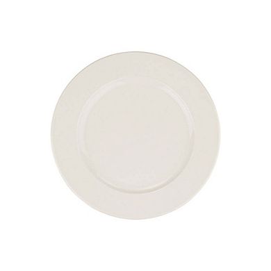 Banquet dia.7.5" Round Warm White Porcelain Plate (Set of 4)