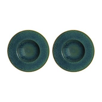 Mar dia.11" h:2.5" 14 oz. Round Blue Porcelain Bowl (Set of 2)