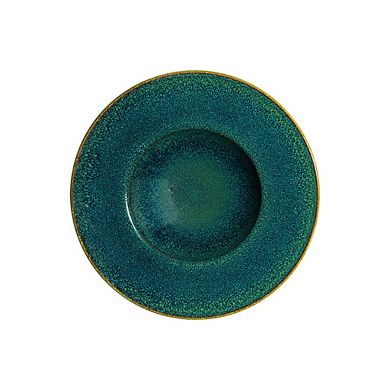 Mar dia.11" h:2.5" 14 oz. Round Blue Porcelain Bowl (Set of 2)