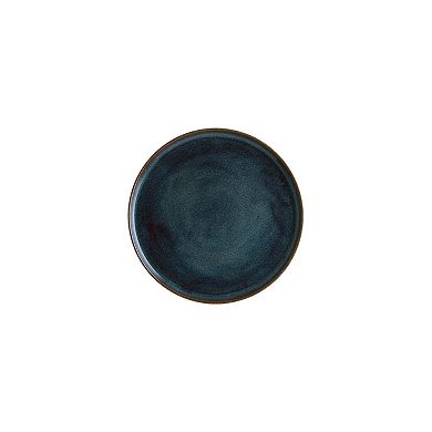 Sphere Ocean dia.8.75" Round Blue Porcelain Plate