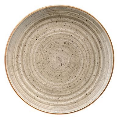 Terrain dia.10.5" Round Brown Porcelain Plate (Set of 4)