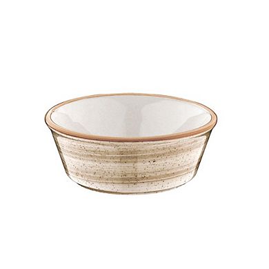 Terrain dia.4.75" h:1.75" 10 oz. Round Brown Porcelain Bowl (Set of 4)