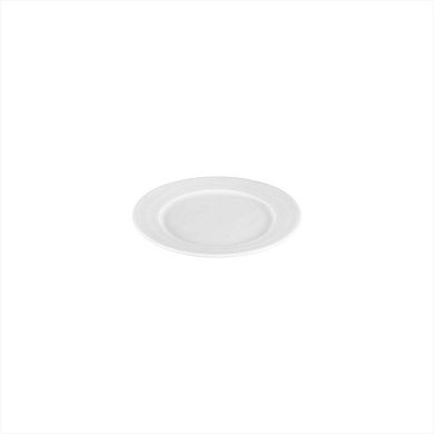 Porcelain Lizbon dia.7" Round White Porcelain Plate (Set of 4)