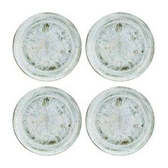 Odette dia.6.75" Round Decorated Porcelain Plate (Set of 4)