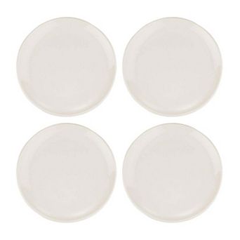 Gourmet dia.6.75" Round Warm White Porcelain Plate (Set of 4)