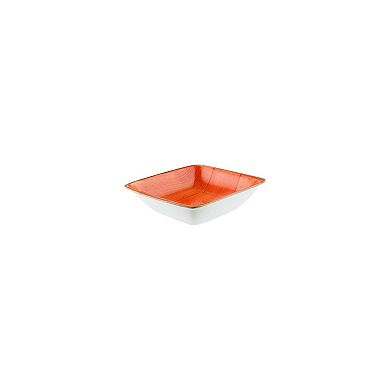 Terracota 7.5" x 6.5" x h:2" 20 oz. Square Terracotta Porcelain Bowl
