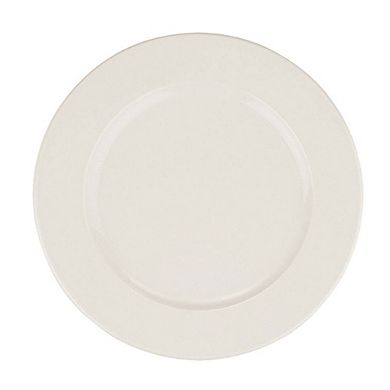 Banquet dia.9.25" Round Warm White Porcelain Plate (Set of 4)