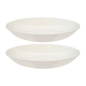 Gourmet dia.10" h:2" 44 oz. Round Warm White Porcelain Bowl (Set of 4)
