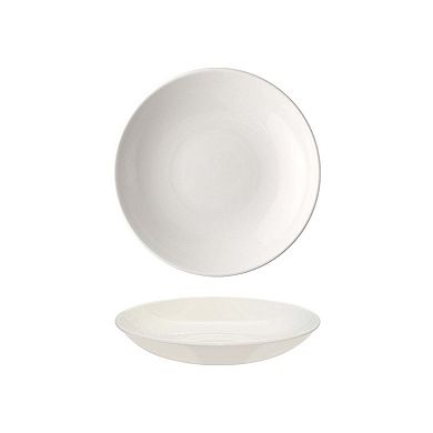 Gourmet dia.10" h:2" 44 oz. Round Warm White Porcelain Bowl (Set of 4)