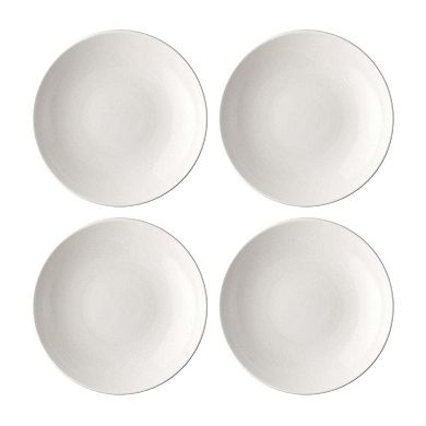Gourmet dia.10" h:2" 44 oz. Round Warm White Porcelain Bowl (Set of 4)