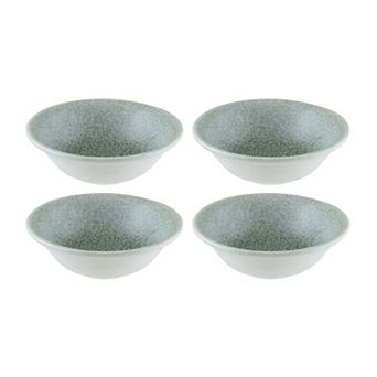 Luca Ocean Matte dia.6.25" h:2" 13 oz. Round Blue Porcelain Bowl (Set of 4)
