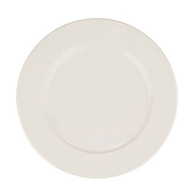Banquet dia.8.25" Round Warm White Porcelain Plate (Set of 4)