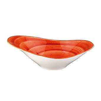 Terracota 11" x 7.5" x h:3.5" 25 oz. Oval Terracotta Porcelain Bowl