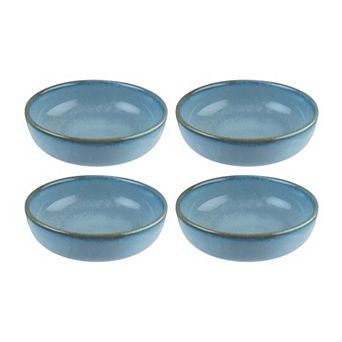 Sky dia.5.5" h:2" 15 oz. Round Blue Porcelain Bowl (Set of 4)