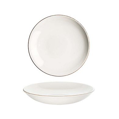 Retro dia.9" h:2" 34 oz. Round Decorated Porcelain Bowl (Set of 4)