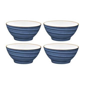 Dusk dia.4.75" h:2.25" 10 oz. Round Blue Porcelain Bowl (Set of 4)