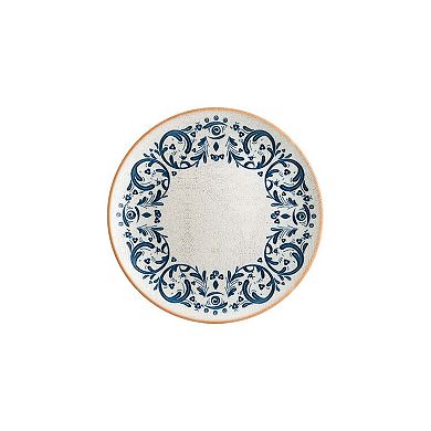 Viento dia.10.5" Round Decorated Porcelain Plate (Set of 4)