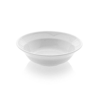 Porcelain Saturn dia.6" h:1.5" 12 oz. Round White Porcelain Bowl (Set of 4)