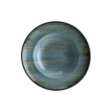 Madera dia.10.75" h:2.25" 16 oz. Round Decorated Porcelain Bowl (Set of 2)