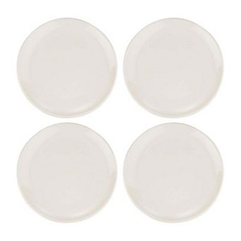 Gourmet dia.10" Round Warm White Porcelain Plate (Set of 4)