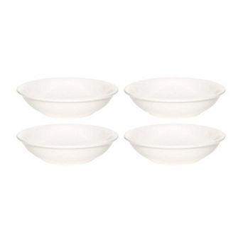 Gourmet dia.6" h:1.5" 11 oz. Round Warm White Porcelain Bowl (Set of 4)