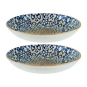Alhambra dia.11" h:2.5" 57 oz. Round Decorated Porcelain Bowl (Set of 2)