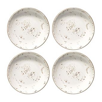 Grain dia.8" h:1.5" 17 oz. Round Decorated Porcelain Bowl (Set of 4)