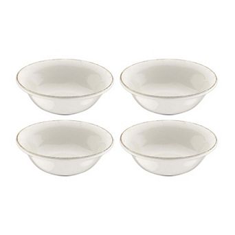 Retro dia.7" h:2.5" 23 oz. Round Decorated Porcelain Bowl (Set of 4)