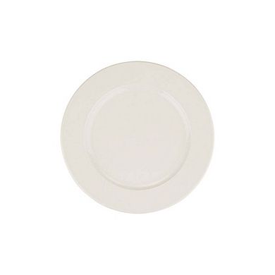 Banquet dia.6.5" Round Warm White Porcelain Plate (Set of 4)