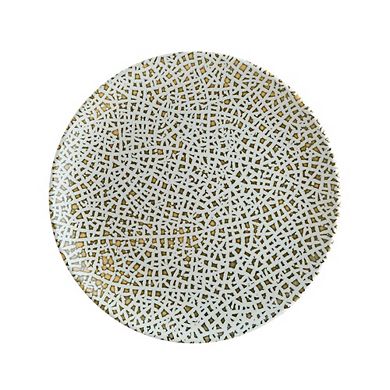 Lapya Wood dia.7.5" Round Decorated Porcelain Plate (Set of 4)