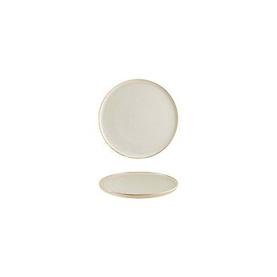 Sand dia.6.25" Round Beige Porcelain Plate (Set of 4)