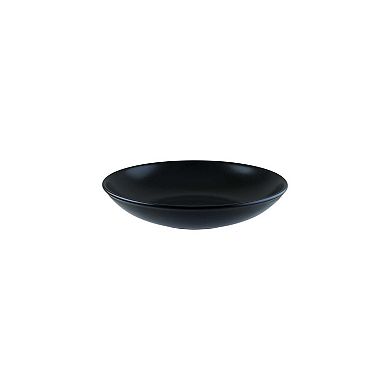 Notte dia.10" h:2" 44 oz. Round Black Porcelain Bowl (Set of 2)