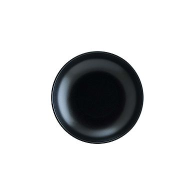 Notte dia.10" h:2" 44 oz. Round Black Porcelain Bowl (Set of 2)