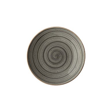 Space dia.10" h:2" 44 oz. Round Grey Porcelain Bowl (Set of 2)