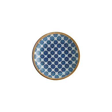 Calif dia.9" h:2" 34 oz. Round Decorated Porcelain Bowl (Set of 4)