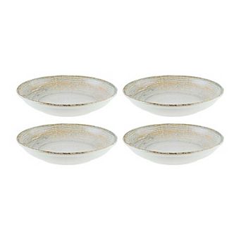Patera dia.6" h:1.5" 11 oz. Round Decorated Porcelain Bowl (Set of 4)