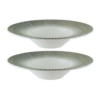 Sway dia.11" h:2.5" 14 oz. Round Decorated Porcelain Bowl (Set of 2)