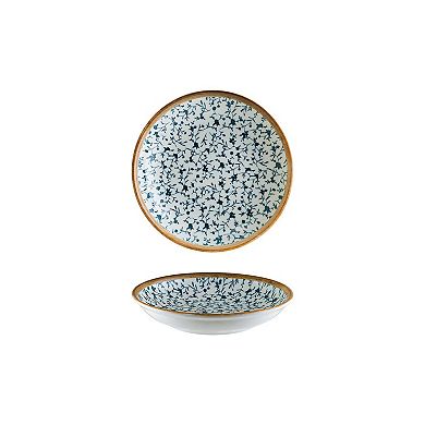 Calif dia.8" h:1.5" 17 oz. Round Decorated Porcelain Bowl (Set of 4)