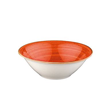 Terracota dia.6.25" h:2" 13 oz. Round Terracotta Porcelain Bowl (Set of 4)
