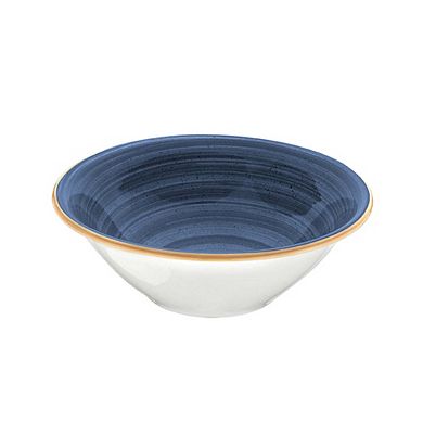 Dusk dia.7" h:2.5" 23 oz. Round Blue Porcelain Bowl (Set of 4)