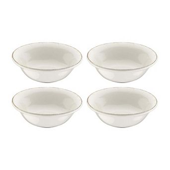 Retro dia.6.25" h:2" 13 oz. Round Decorated Porcelain Bowl (Set of 4)
