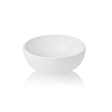 Porcelain Santa Monica dia.5.5" h:2" 15 oz. Round White Porcelain Bowl (Set of 4)