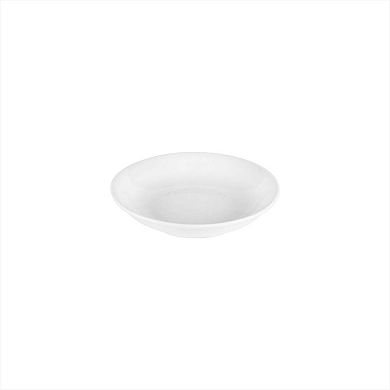 Porcelain Delta-Coupe dia.8" h:1.5" 18 oz. Round White Porcelain Deep Plate (Set of 4)