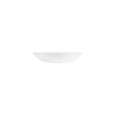 Porcelain Delta-Coupe dia.8" h:1.5" 18 oz. Round White Porcelain Deep Plate (Set of 4)