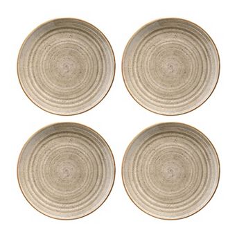 Terrain dia.8" h:1.5" 17 oz. Round Brown Porcelain Bowl (Set of 4)