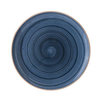 Dusk dia.8" h:1.5" 17 oz. Round Blue Porcelain Bowl (Set of 4)