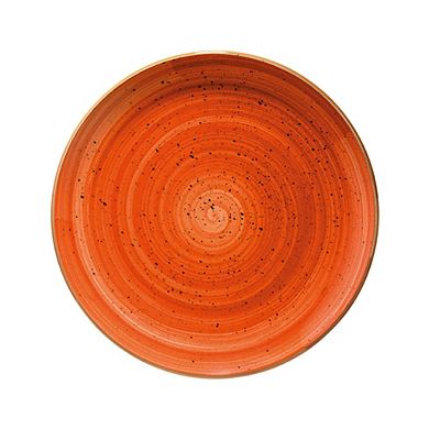 Terracota dia.7.5" Round Terracotta Porcelain Plate (Set of 4)