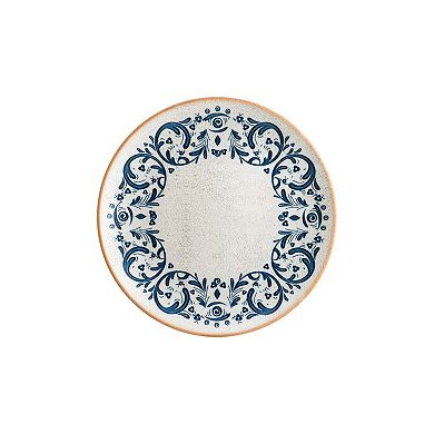 Viento dia.12" Round Decorated Porcelain Plate (Set of 4)