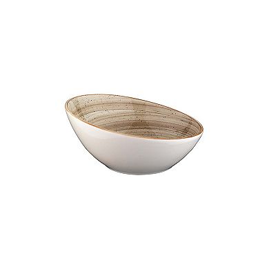 Terrain dia.6.5" h:3" 12 oz. Round Brown Porcelain Bowl (Set of 4)